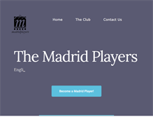 Tablet Screenshot of madridplayers.org